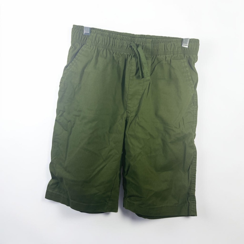 Wonder Nation Boys Olive Green Pull On Shorts Elastic Waist Size XL 14-16